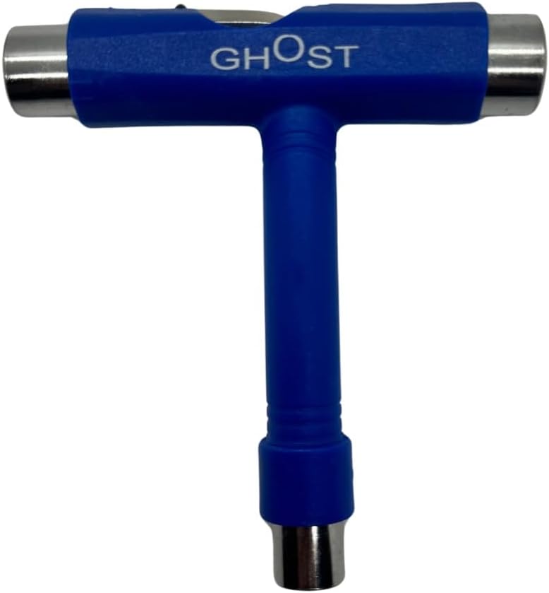 GHOST BOARDS Skate Tool All-In-One - Multi-Function Roller Skate Tool With T-Handle, Allen Key & Screwdriver for Easy Adjustments - Skate Key Fits Any Pocket- Skates Tools You’ll Always Carry - Blue - Image 2